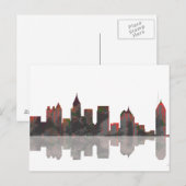 Atlanta Georgia Skyline Briefkaart (Voorkant / Achterkant)
