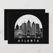 Atlanta Georgia Skyline Briefkaart (Voorkant / Achterkant)