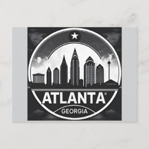 Atlanta Georgia Skyline Briefkaart