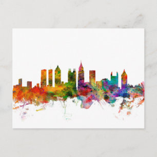 Atlanta Georgia Skyline Briefkaart