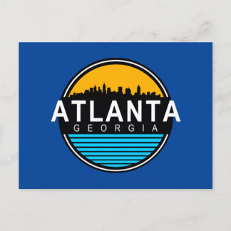 Atlanta Georgia Skyline Briefkaart