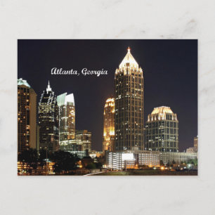 Atlanta, Georgia Skyline Briefkaart