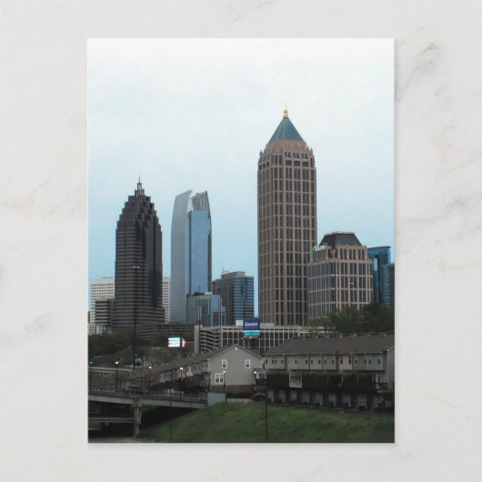 Atlanta, Georgia skyline Briefkaart (Voorkant)
