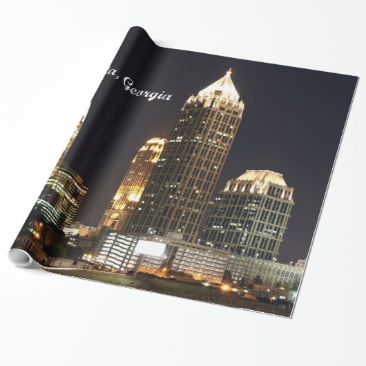 Atlanta, Georgia skyline Cadeaupapier (Uitgerold)