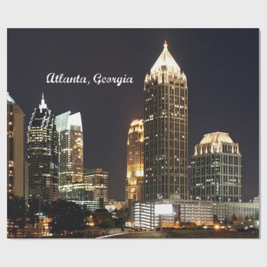 Atlanta, Georgia skyline Cadeaupapier (Vlak)