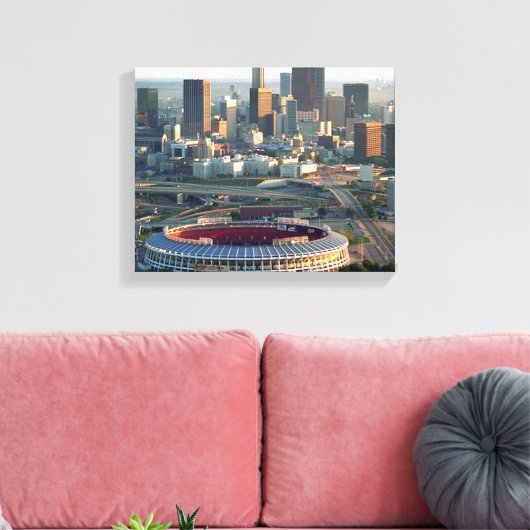 Atlanta Georgia Skyline Canvas Afdruk (Insitu (Woonkamer))