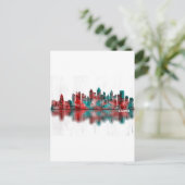 Atlanta Georgia Skyline Feestdagenkaart (Staand voorkant)