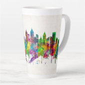Atlanta Georgia Skyline Latte Mok (Rechterhoek)