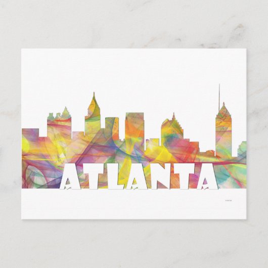 ATLANTA GEORGIA SKYLINE MCLR 2 - BRIEFKAART (Voorkant)