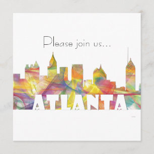 ATLANTA GEORGIA SKYLINE MCLR 2 - KAART