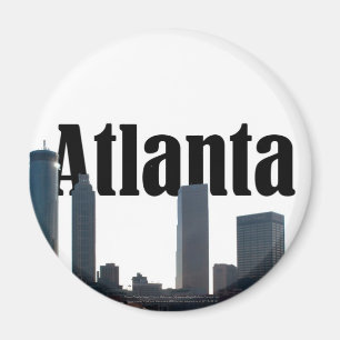Atlanta Georgia Skyline met Atlanta in de Sky Magneet