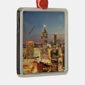 Atlanta, Georgia skyline Metalen Ornament (Rechts)