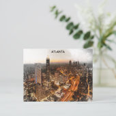 Atlanta Georgia Skyline Panorama Uitzicht Briefkaart (Staand voorkant)