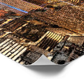 Atlanta Georgia Skyline Panorama Uitzicht Poster (Hoek)