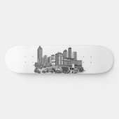 Atlanta Georgia Skyline Persoonlijk Skateboard (Horizontaal)