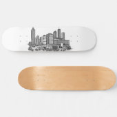 Atlanta Georgia Skyline Persoonlijk Skateboard (Horizontaal)