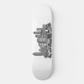 Atlanta Georgia Skyline Persoonlijk Skateboard (Voorkant)