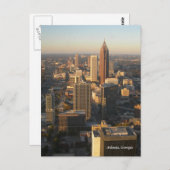 Atlanta Georgia Skyline Post Card Briefkaart (Voorkant / Achterkant)