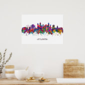Atlanta Georgia Skyline Poster (Keuken)