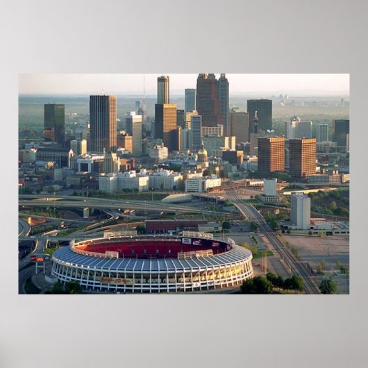 Atlanta Georgia Skyline Poster (Voorkant)