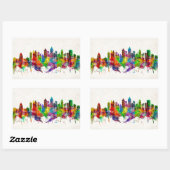 Atlanta Georgia Skyline Rechthoekige Sticker (Vel)