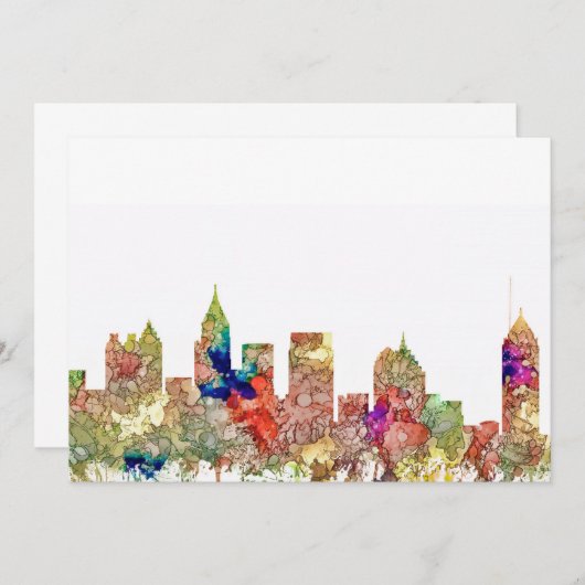 Atlanta Georgia Skyline SG-Faded Glory (Voorkant / Achterkant)