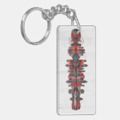 Atlanta Georgia Skyline Sleutelhanger (Voorkant Links)