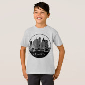 Atlanta Georgia Skyline T-shirt (Voorkant volledig)