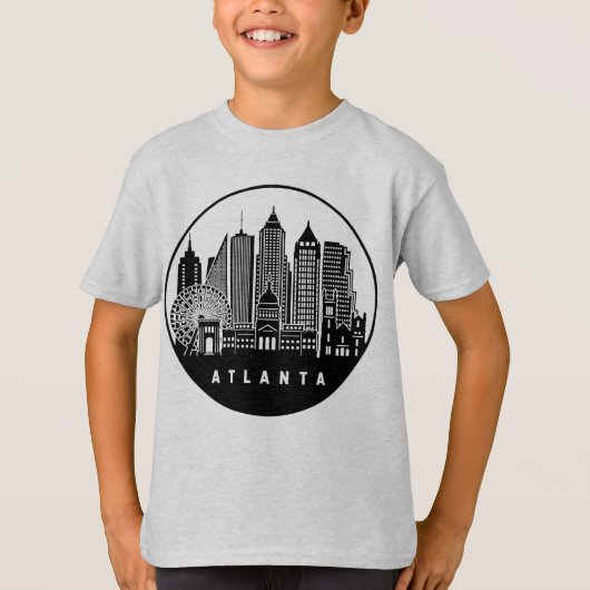 Atlanta Georgia Skyline T-shirt (Voorkant)