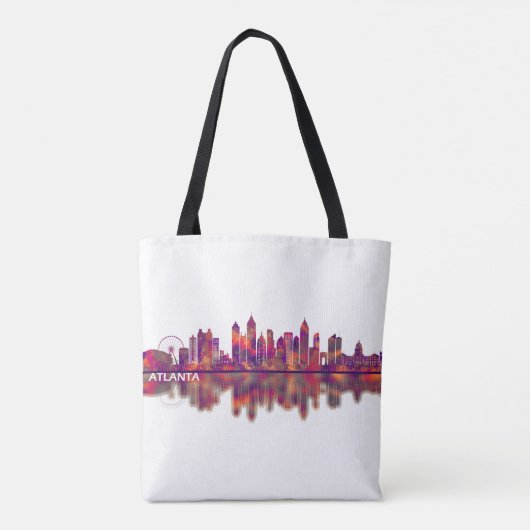 Atlanta Georgia Skyline Tote Bag (Achterkant)