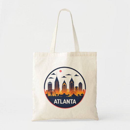 Atlanta Georgia Skyline Tote Bag (Voorkant)