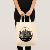 Atlanta Georgia Skyline Tote Bag (Voorkant (product))
