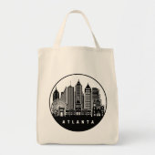 Atlanta Georgia Skyline Tote Bag (Voorkant)