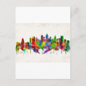 Atlanta Georgia Skyline Uitnodiging Briefkaart (Voorkant)