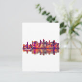 Atlanta Georgia Skyline Uitnodiging Briefkaart (Staand voorkant)