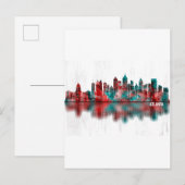 Atlanta Georgia Skyline Uitnodiging Briefkaart (Voorkant / Achterkant)