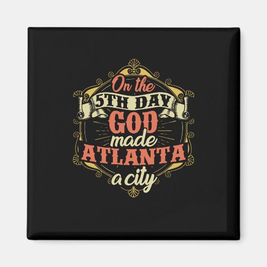 Atlanta Georgia Stad Magneet (Voorkant)
