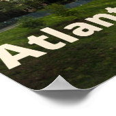 Atlanta, Georgia Sunset City Downtown Uitzicht Poster (Hoek)