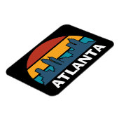 Atlanta Georgia  Sunset Cityscape Foto Magneet (Linkerzijde)