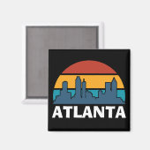 Atlanta Georgia  Sunset Cityscape Magneet (Voorkant / Achterkant)