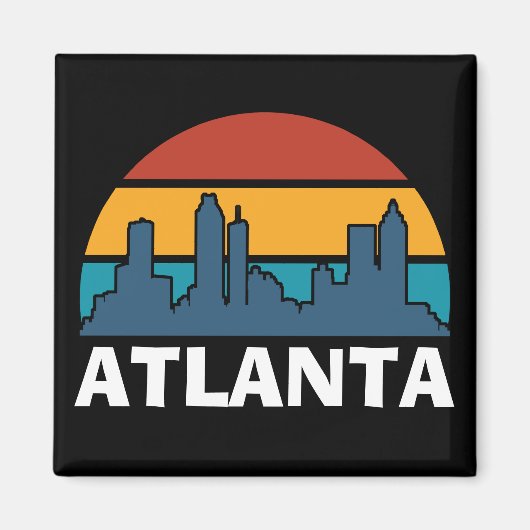 Atlanta Georgia  Sunset Cityscape Magneet (Voorkant)