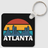 Atlanta Georgia  Sunset Cityscape Sleutelhanger (Achterkant)
