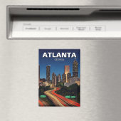 Atlanta Georgia tijdens nachtelijke reizen Magneet (Insitu (Vaatwasser))