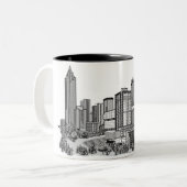 Atlanta Georgia Tweekleurige Koffiemok (Voorkant links)