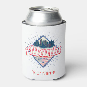 Atlanta Georgia United States Retro Skyline Blikjeskoeler