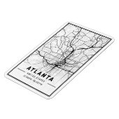 Atlanta Georgia USA City Travel City Map Magneet (Linkerzijde)