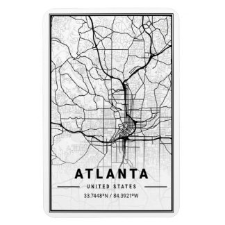 Atlanta Georgia USA City Travel City Map Magneet