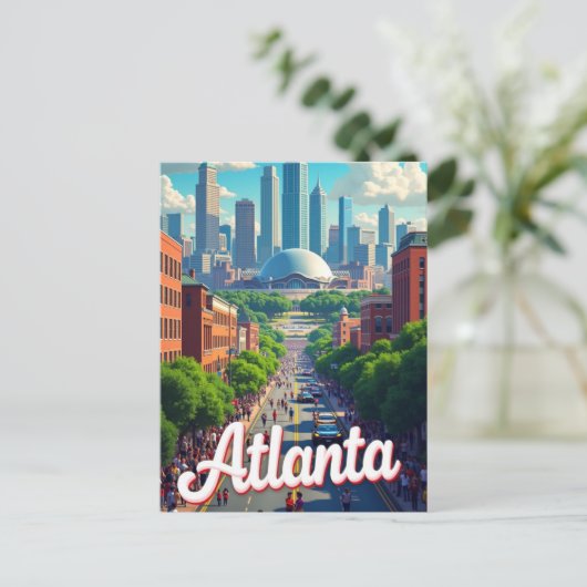 Atlanta Georgia USA Famous Travel Place Briefkaart (Staand voorkant)