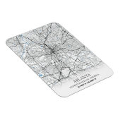 Atlanta Georgia USA Travel City Map Magneet (Rechterzijde)