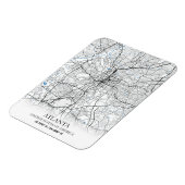 Atlanta Georgia USA Travel City Map Magneet (Linkerzijde)